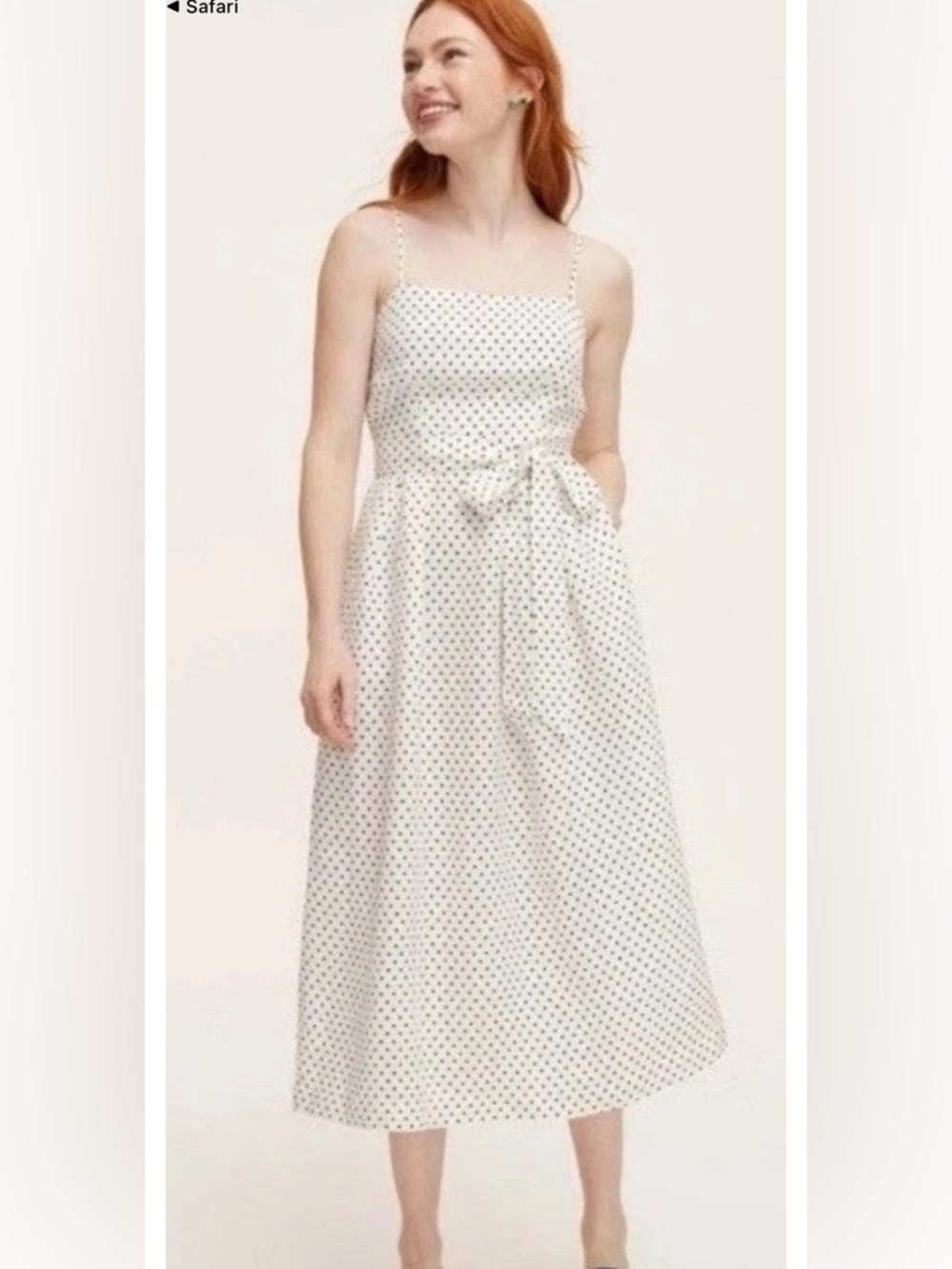 Kate Spade x Target Polka Dot Linen Midi Dress sz XL NWOT